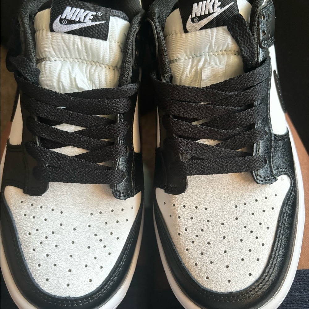 Black and white Nike dunks (panda)